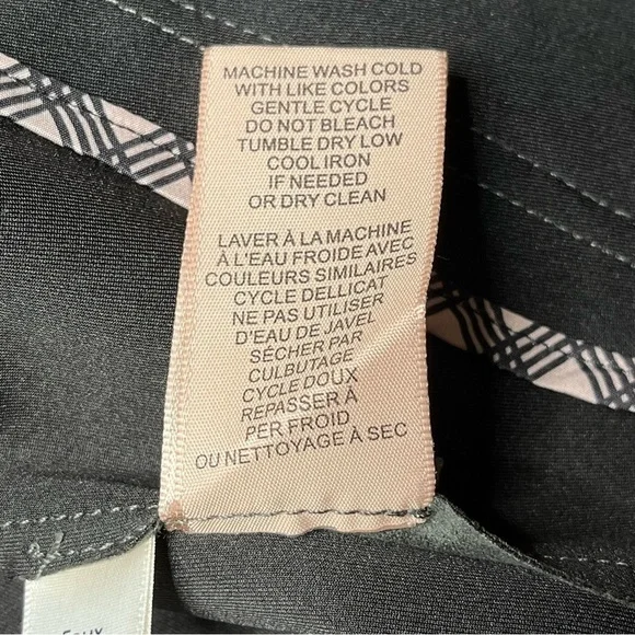 Philosophy Open Faux Leather Cropped Jacket XS Pockets Carbon Crystal Moto NEW - Picture 11 of 15